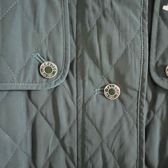 Talbots Bluegreen Quilted Jacket Large (L376) - Picture 6 of 8